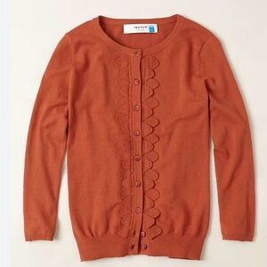 Anthropologie Sparrow Shoreline Scallop Cardigan Sweater